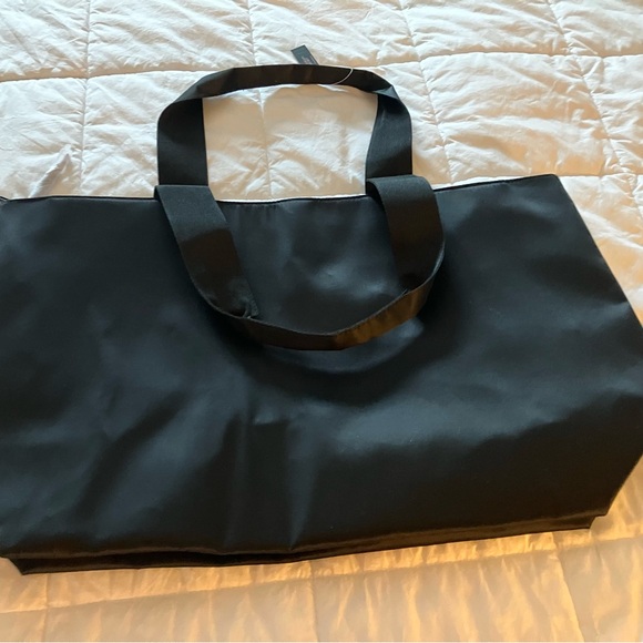 Victoria’s Secret VS rhinestone black sateen bling mega tote bag purse gym SALE - Picture 6 of 7